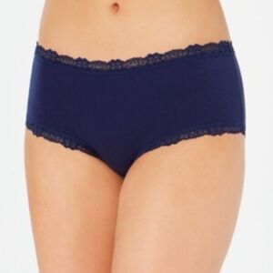 Jenni Women's Lace Trim Hipster Underwear, Navy Sea Size M/S Pack#3 Underwear